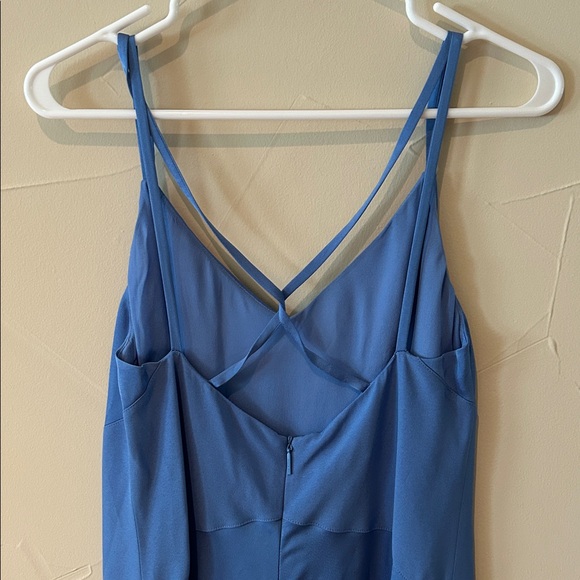 Ted Baker Blue Asymmetric Panelled Midi Slip Dress Size 6 (Ted Baker Size 2) - Picture 12 of 16